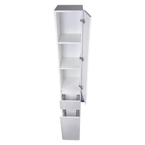 Пенал универсальный Style Line Атлантика, Выбрать цвет: Бетон светлый, Выбрать размер: 30, Ориентация: правая, Комплектация: Бельевая корзина, изображение 2