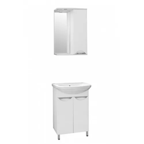 Тумба напольная с раковиной Style Line Жасмин, Выбрать размер: 55, Ориентация: универсальная, Комплектация: Без корзины, изображение 3