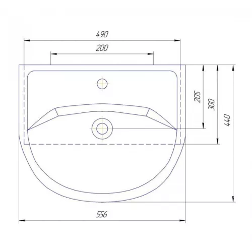 Тумба напольная с раковиной Style Line Ирис, Выбрать размер: 55, изображение 4