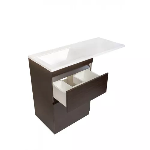 Тумба напольная Style Line с раковиной  Даллас  венге левая/правая 120, изображение 3