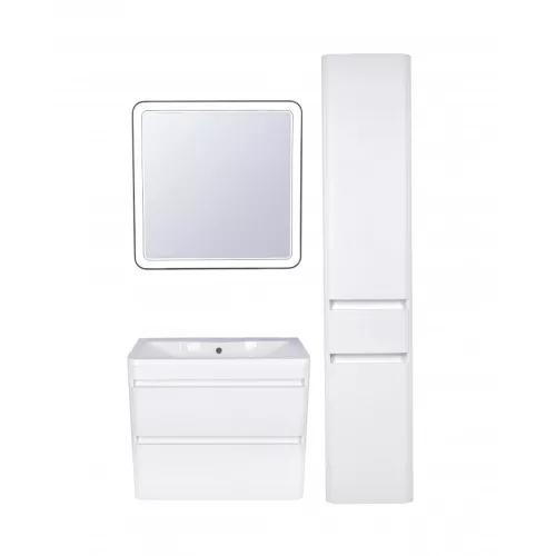 Тумба подвесная с раковиной Style Line  Атлантика, Выбрать цвет: Белый, Выбрать размер: 60, изображение 5