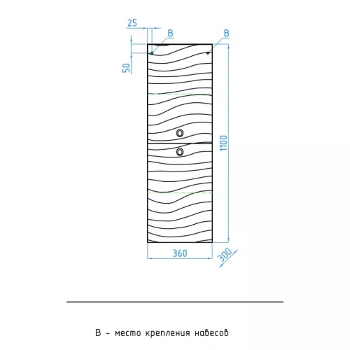 Пенал подвесной Style Line Вероника, изображение 8