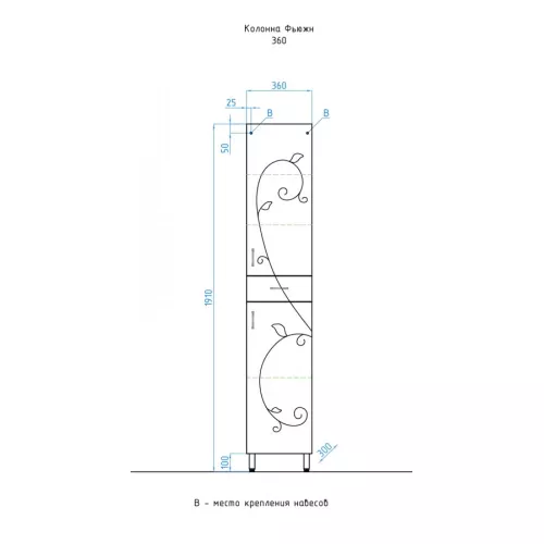 Пенал напольный Style Line  Эко Фьюжн, изображение 9