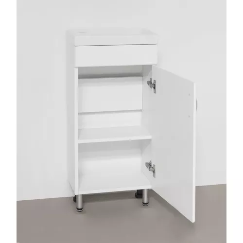 Тумба напольная с раковиной Style Line, Выбрать размер: 40, Внешний вид: 1 дверца, изображение 3