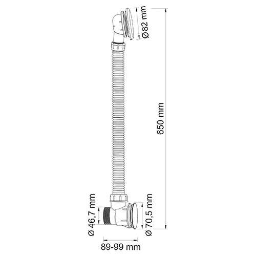 Слив-перелив WasserKRAFT Wern 4200 A075, изображение 3