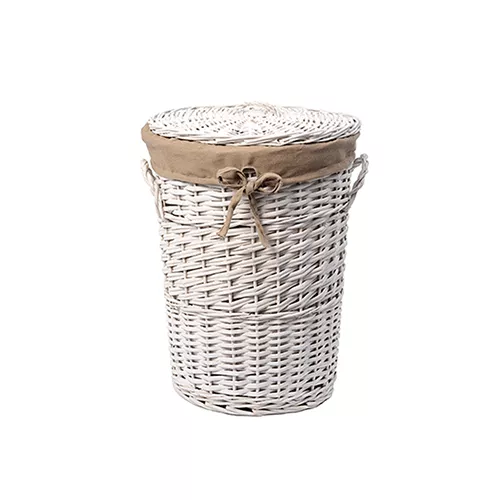 Плетеная корзина для белья с крышкой WasserKRAFT Aller WB-106-М