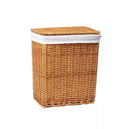 Плетеная корзина для белья с крышкой WasserKRAFT Ammer WB-370-L