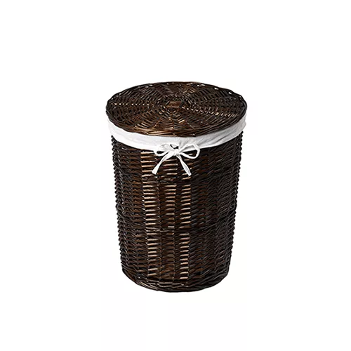 Плетеная корзина для белья с крышкой Wasserkraft Elbe WB-740-M