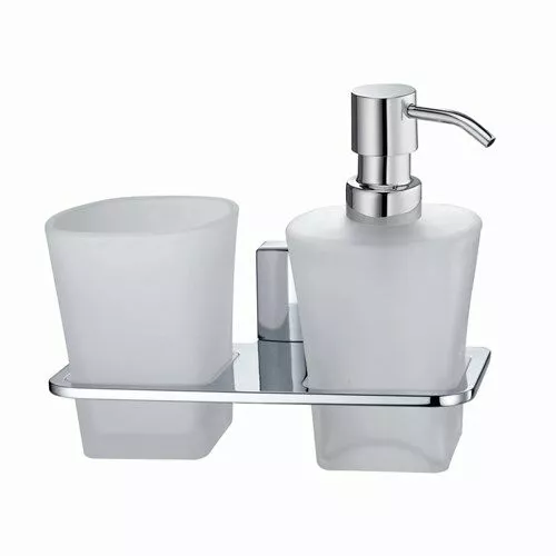 Аксессуары/Комплектующие: Держатель стакана и дозатора WasserKRAFT Leine K-5000 K-5089 1 в магазине Акватория