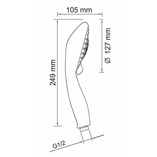 Лейка для душа WasserKRAFT A003, изображение 3