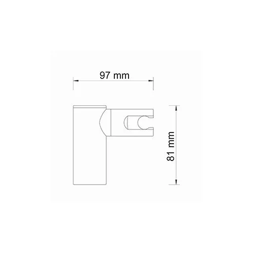 Держатель лейки настенный  WasserKRAFT  A008, изображение 3