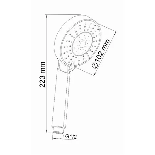 Лейка для душа WasserKRAFT A032, изображение 3