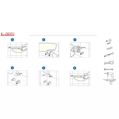 Раковина для ванной CeramaLux G-822, изображение 2