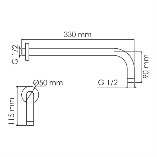 Настенный излив WasserKRAFT Mindel 8500 A146, изображение 3