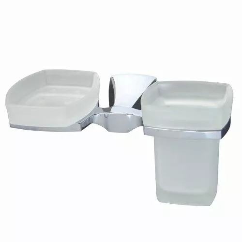Аксессуары/Комплектующие: Держатель стакана и мыльницы WasserKRAFT  Wern K-2500 K-2526 1 в магазине Акватория