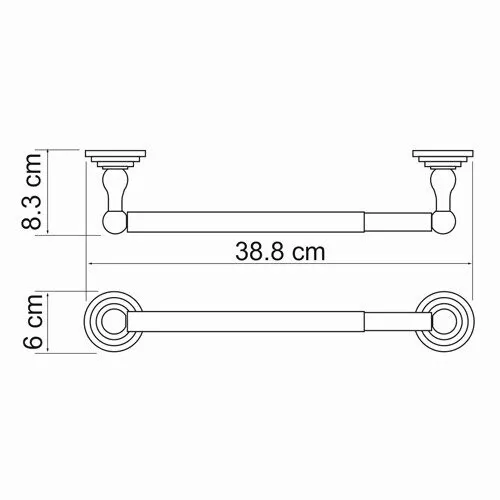 Держатель бумажных полотенец WasserKRAFT Isar K-7300 K-7391, изображение 3