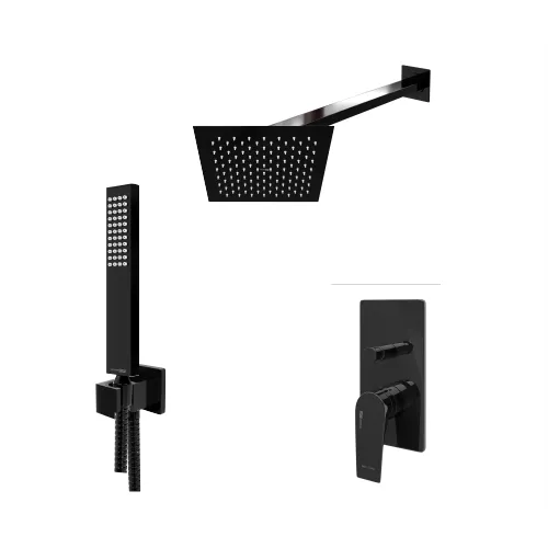 Встраиваемый комплект с верхней душевой насадкой, лейкой и изливом WasserKRAFT  A66209, изображение 2