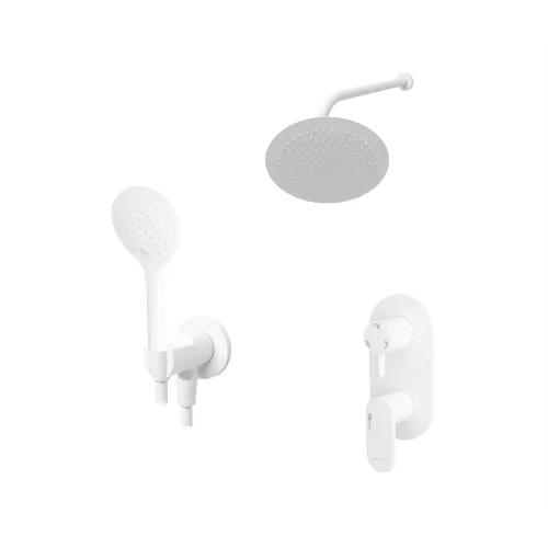 Встраиваемый комплект для ванны с верхней душевой насадкой, лейкой и изливом WasserKRAFT  A85155, изображение 2