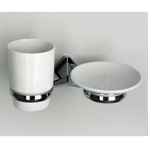 Держатель стакана и мыльницы WasserKRAFT Aller К-1100 K-1126C, изображение 2