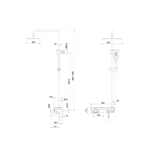 Душевая стойка Orans OLS-7554H, изображение 9