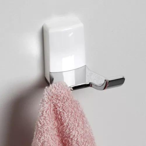 Крючок двойной WasserKRAFT Leine K-5023DWHITE, изображение 2