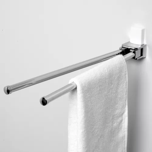 Держатель полотенца двойной WasserKRAFT  Leine K-5031WHITE, изображение 2
