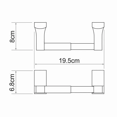 Держатель  туалетной бумаги WasserKRAFT Exter K-5200 K-5222, изображение 3