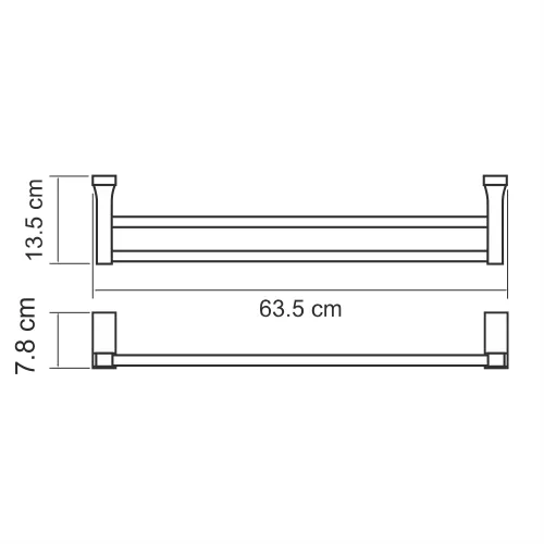 Держатель  полотенец  WasserKRAFT Lopau K-6000 K-6040, изображение 3
