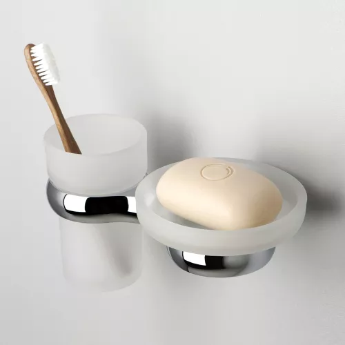 Держатель стакана и мыльницы WasserKRAFT  Berkel K-6800 K-6826, изображение 2