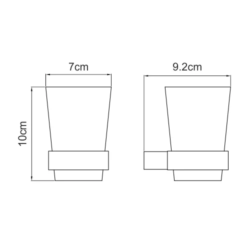 Подстаканник WasserKRAFT Sauer K-7900 K-7928, изображение 4