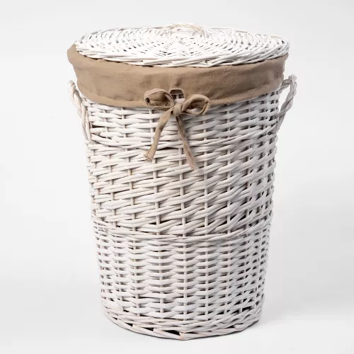 Плетеная корзина для белья с крышкой WasserKRAFT Aller WB-106-М, изображение 2