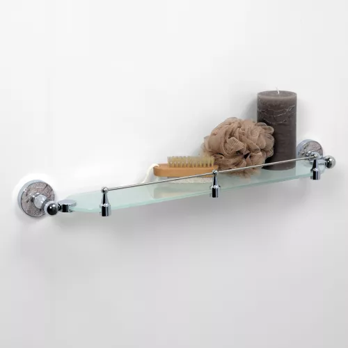 Полка стеклянная с бортиком WasserKRAFT Nau K-7700 K-7744, изображение 2