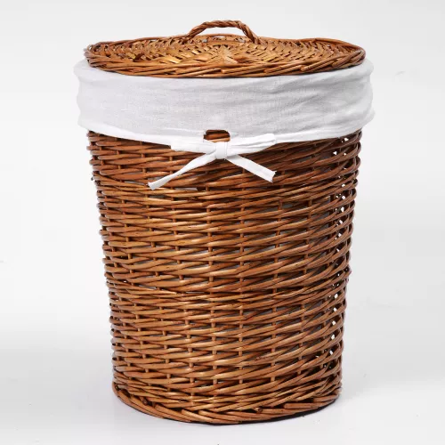 Плетеная корзина для белья с крышкой  WasserKRAFT Leine WB-350-L, изображение 2