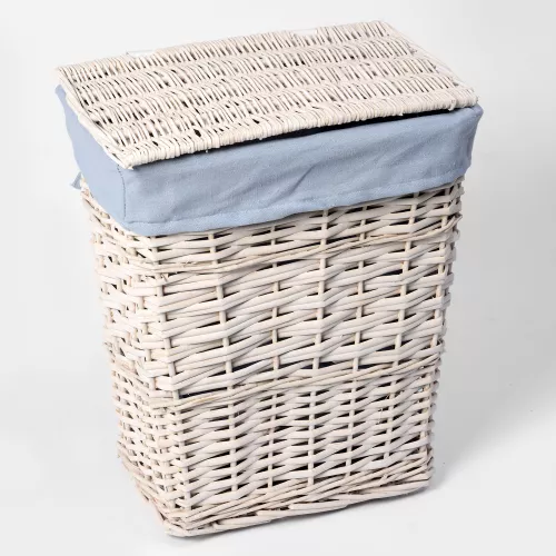 Плетеная корзина для белья с крышкой WasserKRAFT Lippe WB-450-L, изображение 2