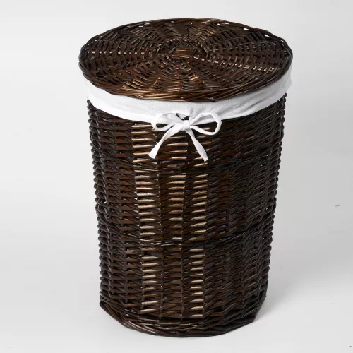 Плетеная корзина для белья с крышкой Wasserkraft Elbe WB-740-M, изображение 2