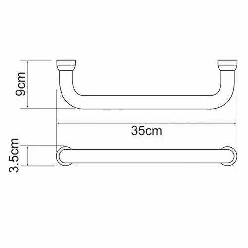 Поручень WasserKRAFT  K-1066, изображение 3