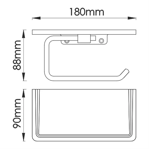 Держатель туалетной бумаги WasserKRAFT  K-1325, изображение 3