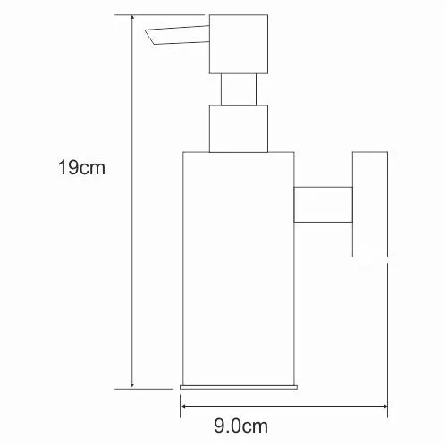 Дозатор  для жидкого мыла  WasserKRAFT  K-1399BLACK, изображение 3