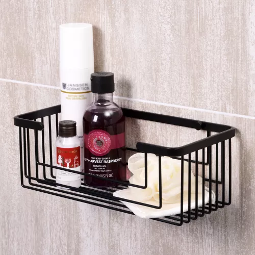 Полка металлическая WasserKRAFT  Elbe K-711BLACK, изображение 2