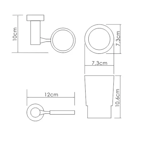Подстаканник одинарный WasserKRAFT  K-28228, изображение 3