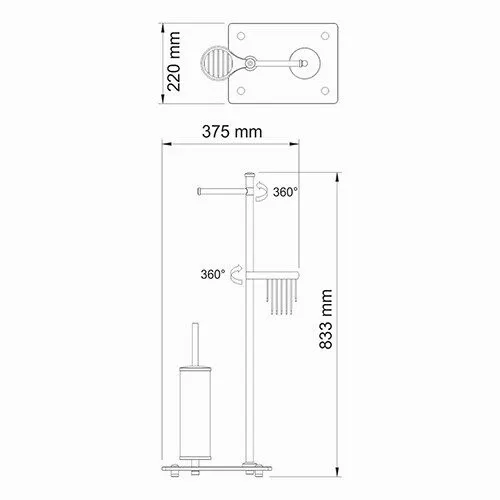 Стойка WasserKRAFT  - K-1264, изображение 3