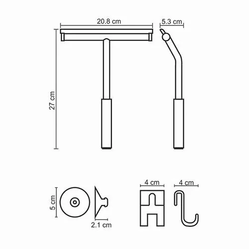 Скребок для душевой кабины WasserKRAFT K-211, изображение 9