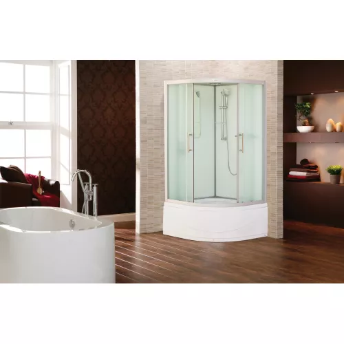 Душевая кабина ESBANO  , с крышей и высок. поддон EST-80CRB/ EST-90CRB/ EST-100CRB/ EST-110CRB, Цвет профиля: Хром, Выбрать размер: 80х80, изображение 3