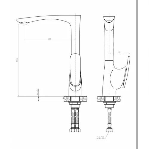 Смеситель для кухни однорычажный WeltWasser WW MX  ESSEN 606 хром, Выбрать цвет: Хром, изображение 2