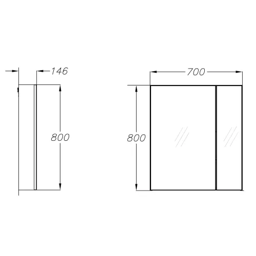 Зеркальный шкаф без подсветки OPADIRIS Арабеско 70/80, Выбрать размер: 70, изображение 4