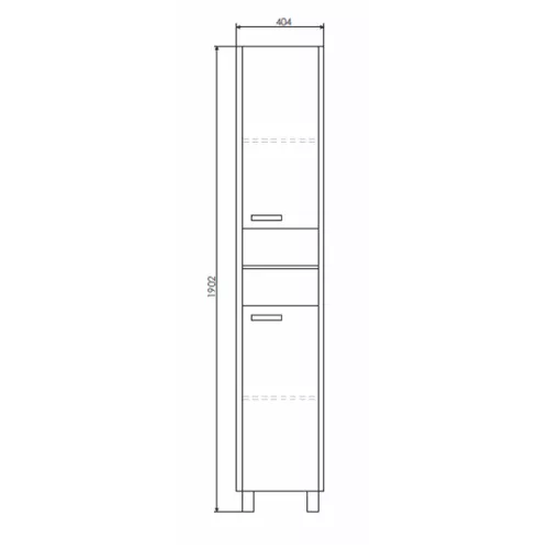 COMFORTY. Шкаф-колонна "Марио-40" дуб/сосна, Выбрать размер: 40, Выбрать цвет: дуб темный, изображение 6