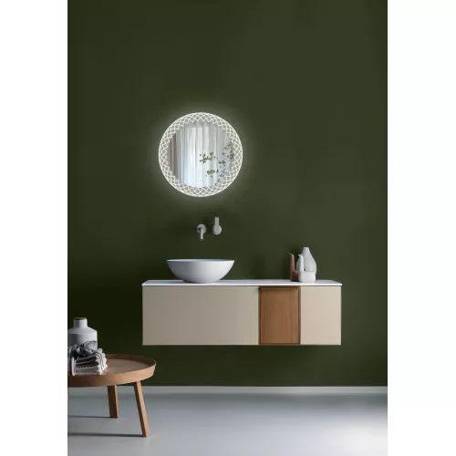 Мебель для ванной: Зеркало со встроенной подсветкой Esbano ES-3596 YD d-70/80см 1 в магазине Акватория