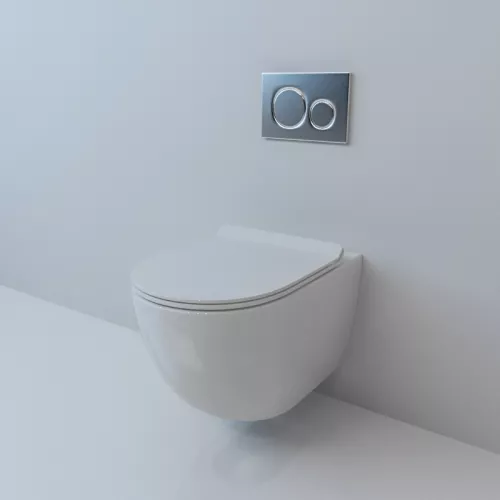 Санфаянс: Унитаз подвесной ESBANO GARDENA (White) 480x370x370 1 в магазине Акватория