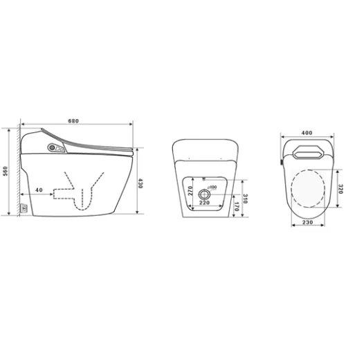 Электронный унитаз-биде TIMO ТЕ-731, изображение 5