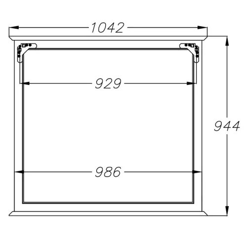 Зеркало Opadiris Кантара  Слоновая кость, Выбрать цвет: Слоновая кость, Выбрать размер: 105, изображение 5